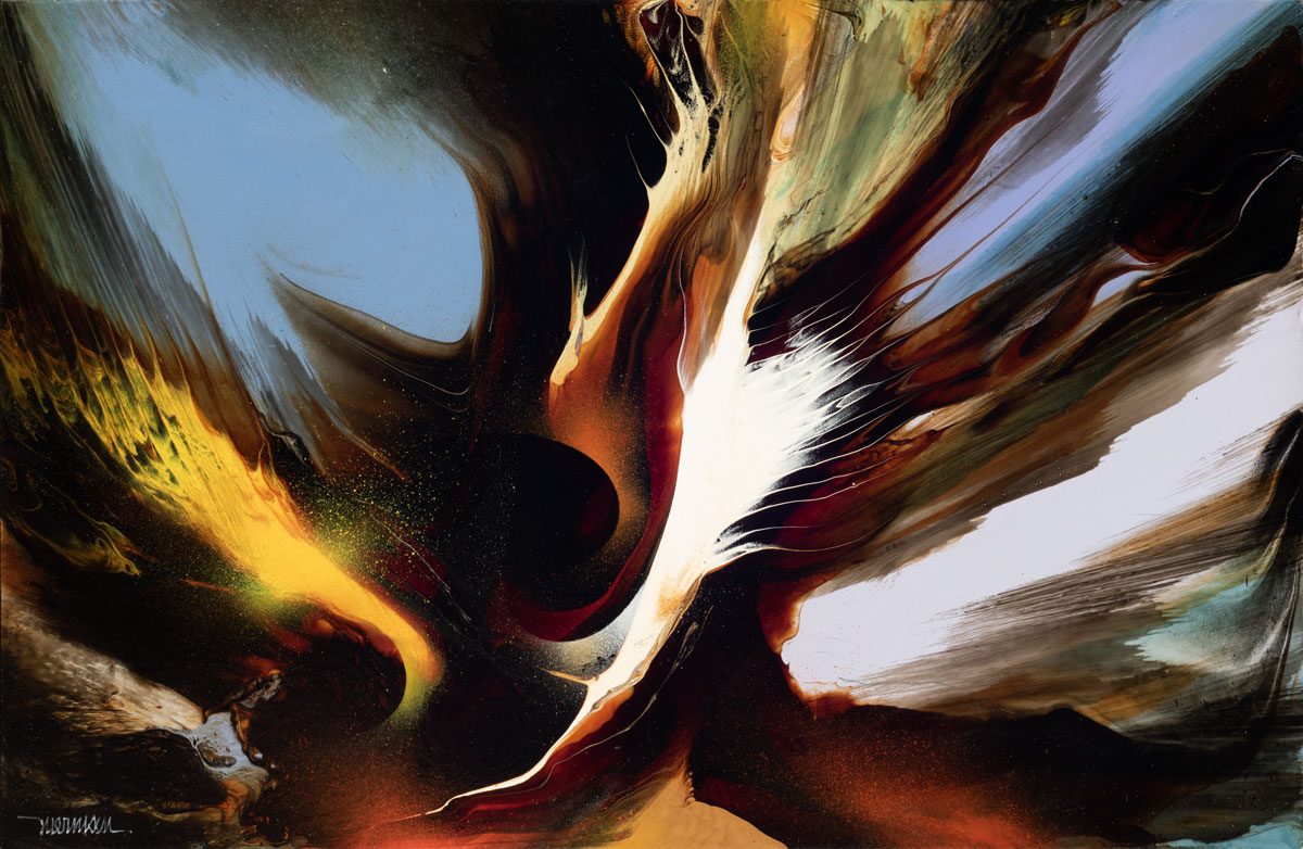 Leonardo Nierman Bird at springtime 40 x 60 cm Acrílico sobre masonite