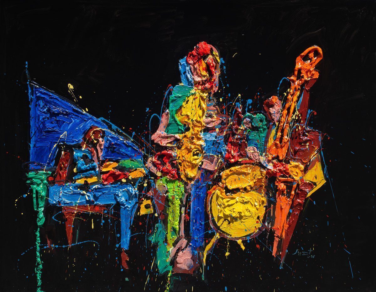 Jazzamoart Cuarteto 120 x 150 cm Óleo sobre tela 2026
