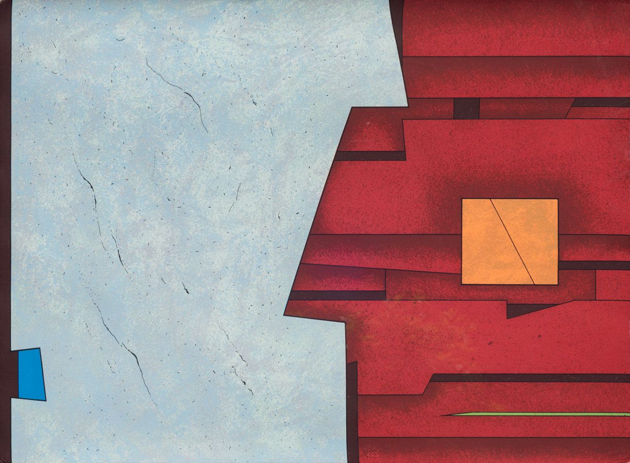 Gunther Gerzso - Chimalli, serigrafía, 76 x 56 cm, 1979